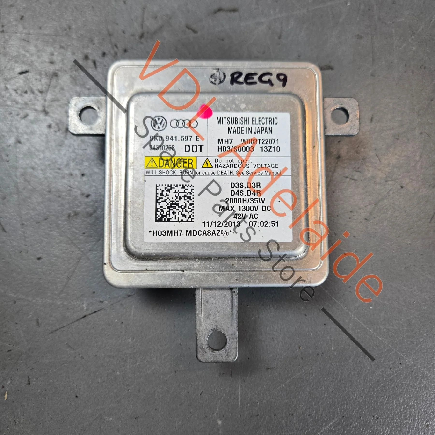 VW Volkswagen Audi Headlight Control Unit Module Ballast 8K0941597E