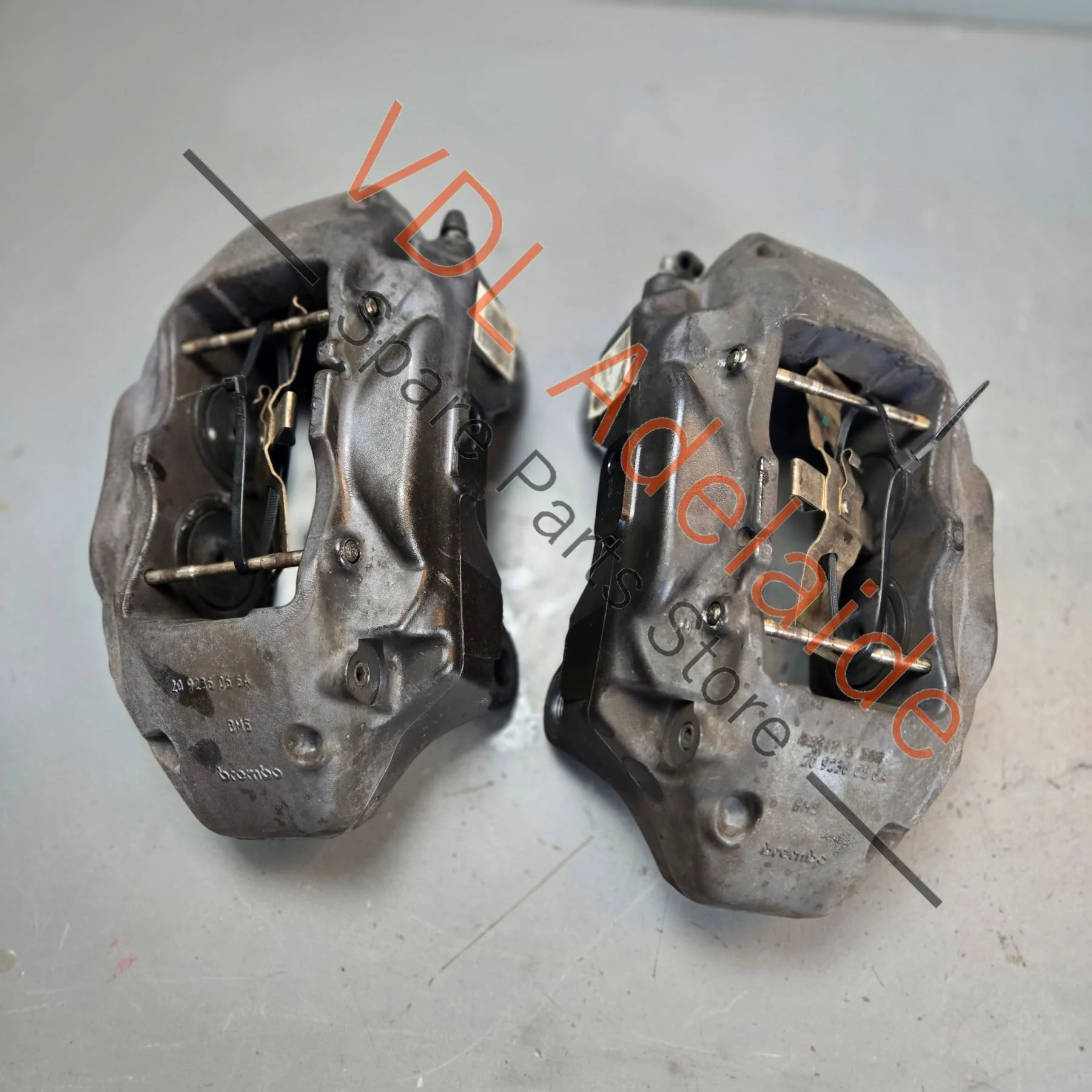 VW Touareg 7P 2011-2018 4x Piston Front Brake Caliper Set Pair Left & Right for 330mm rotor 7L6615149A 7L6615150A - Image 6