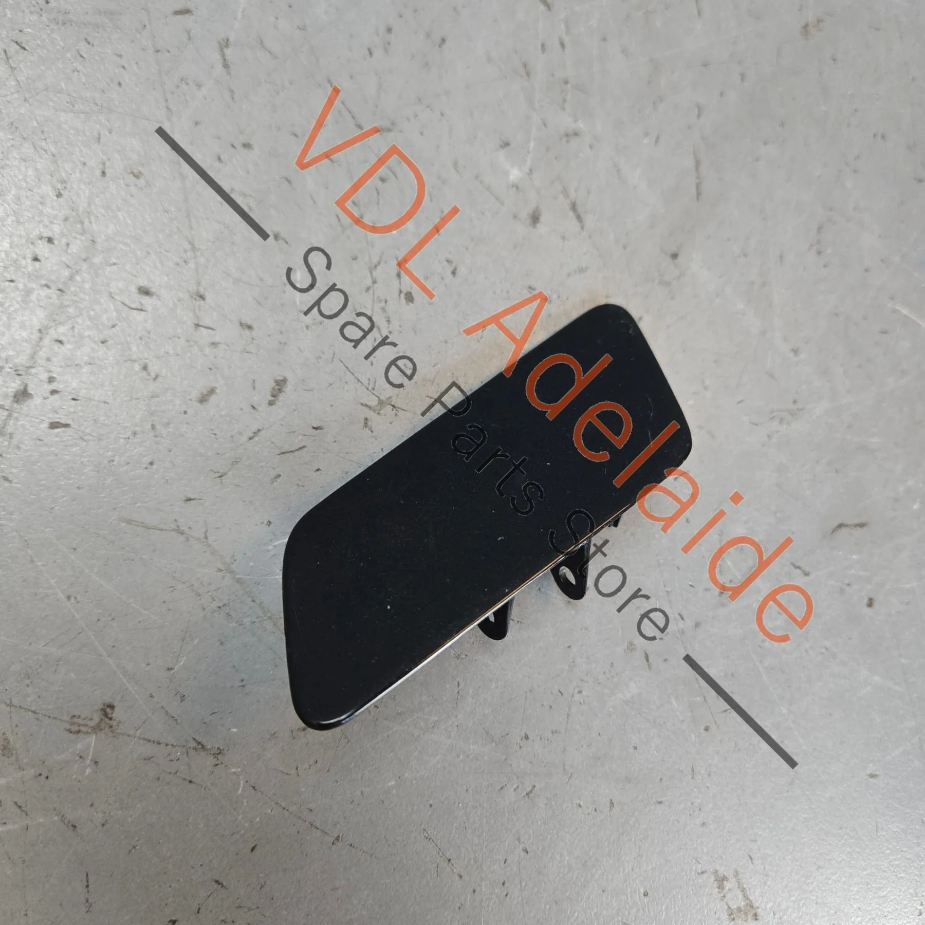 VW Touareg 7P Left Front Bumper Headlight Washer Flap Cover Trim 7P6807937 Black - Image 2