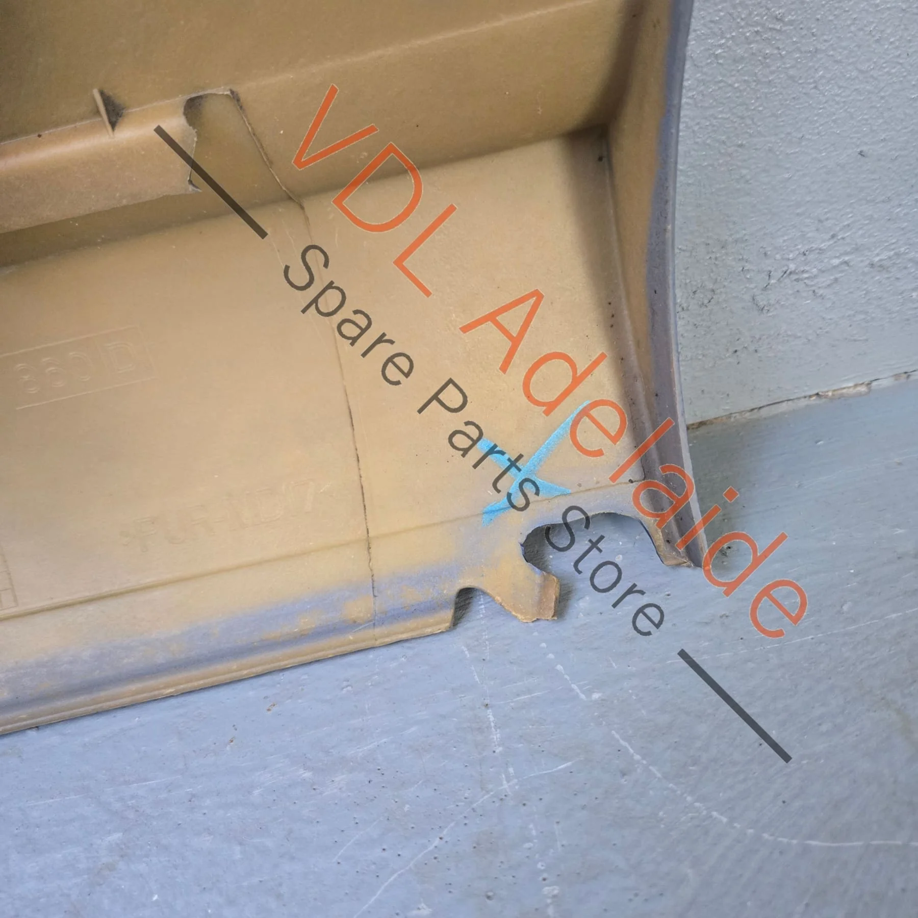VW Golf R32 Right Side Sideskirt Rocker Panel Flare Moulding 1K4853860D - Image 9