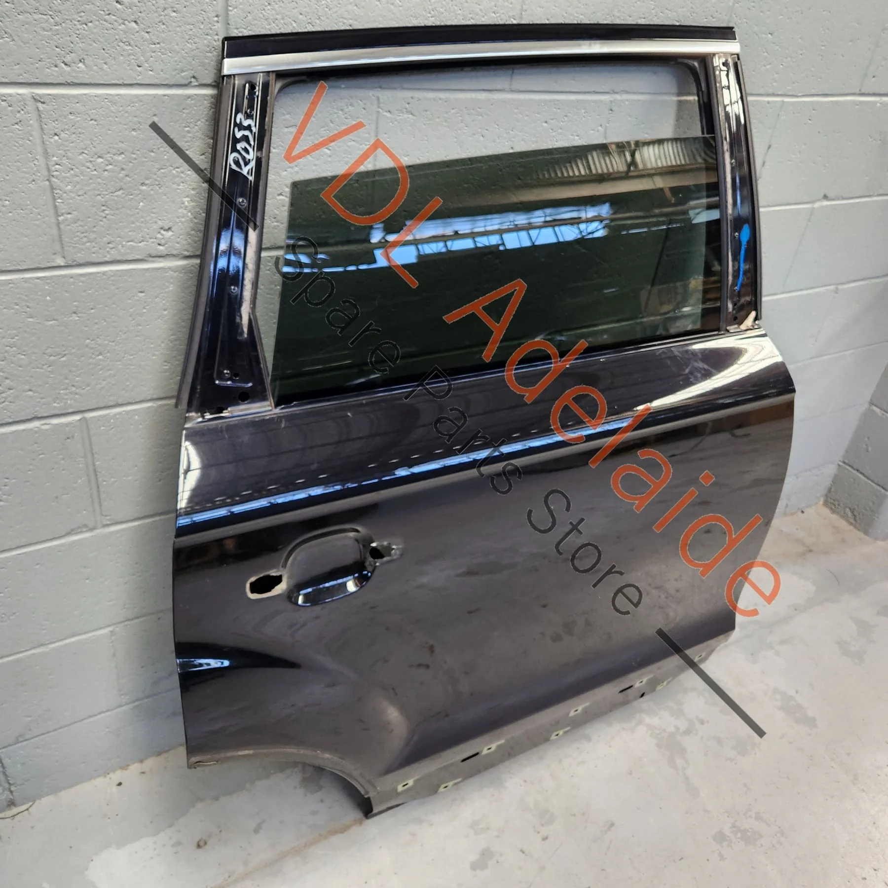 Audi Q7 4L Rear Right Door Shell Panel incl Glass 4L0833052 4L0845206A 2T2T Orca Black Metallic - Image 5