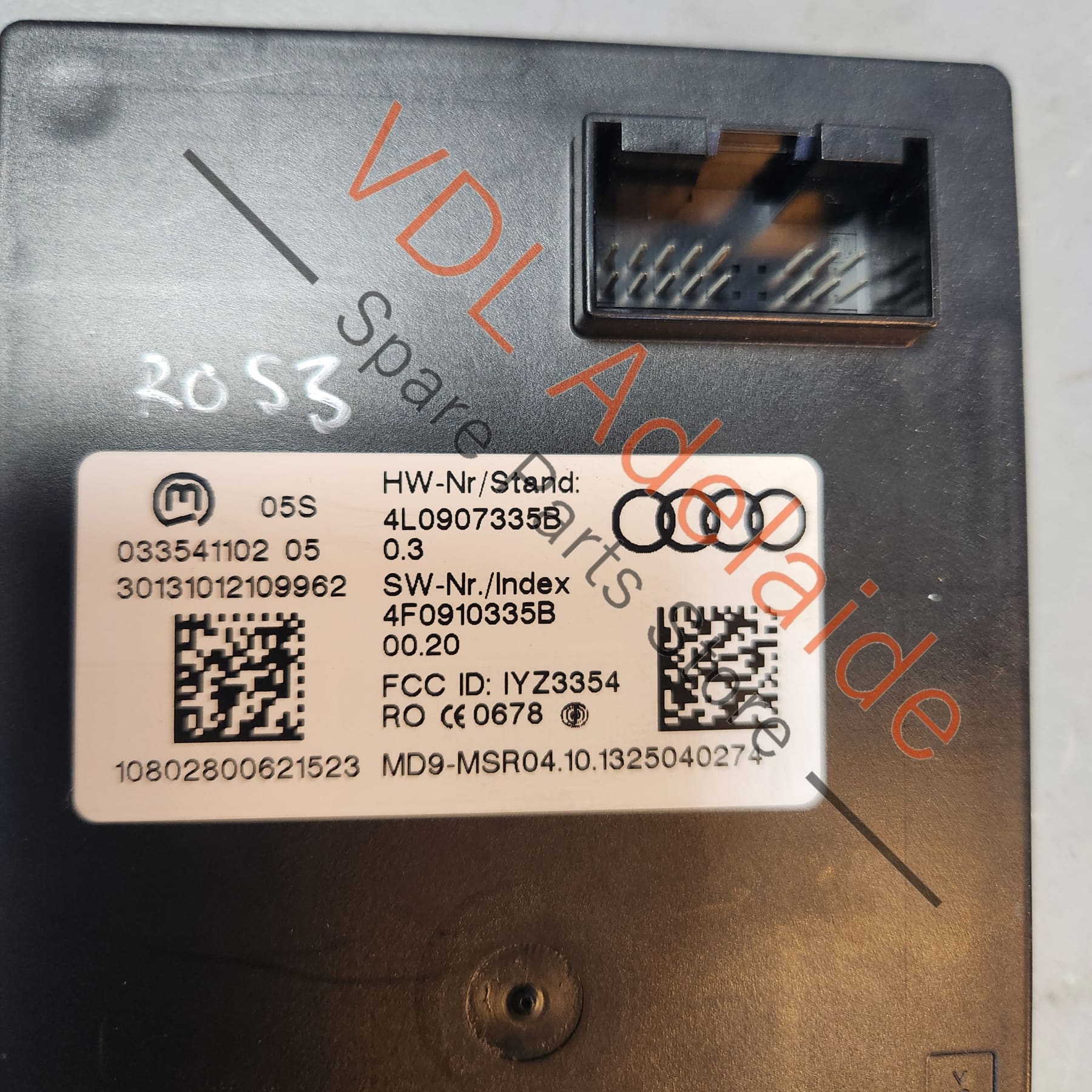 Audi Q7 4L Keyless Entry Aerial Detection Module 4L0907335B 4F0910335B - Image 2