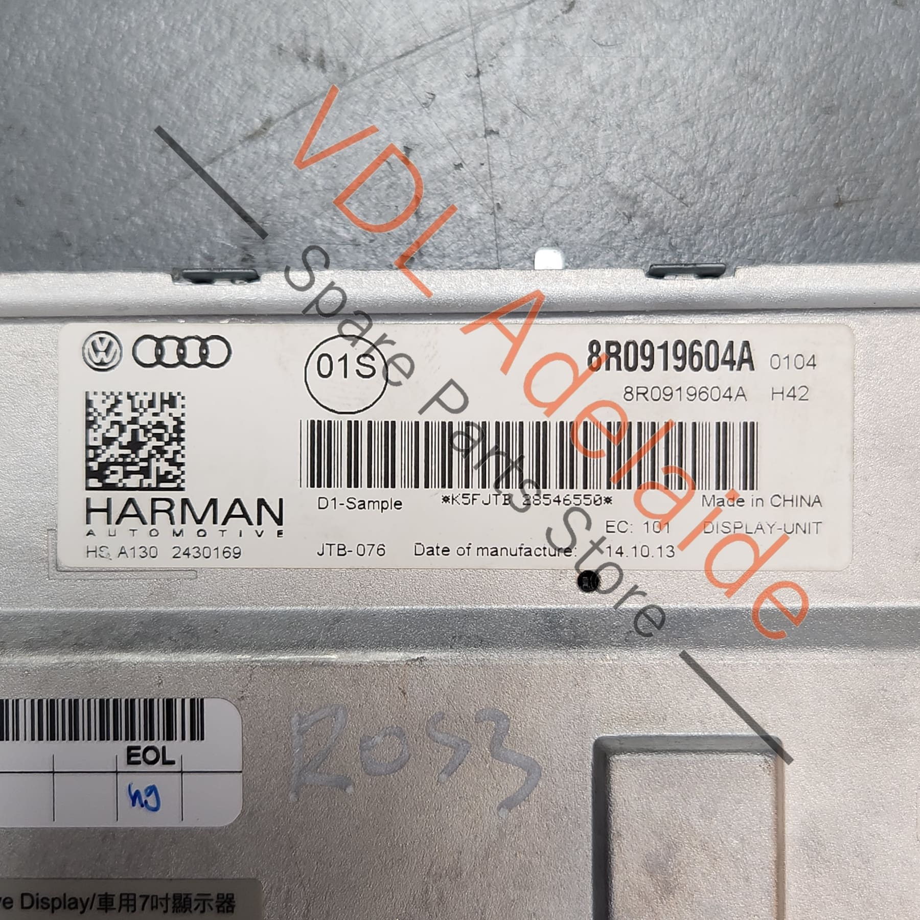 Audi A4 B8 Main MMI Screen Dash Panel Display Unit 8R0919604A - Image 7