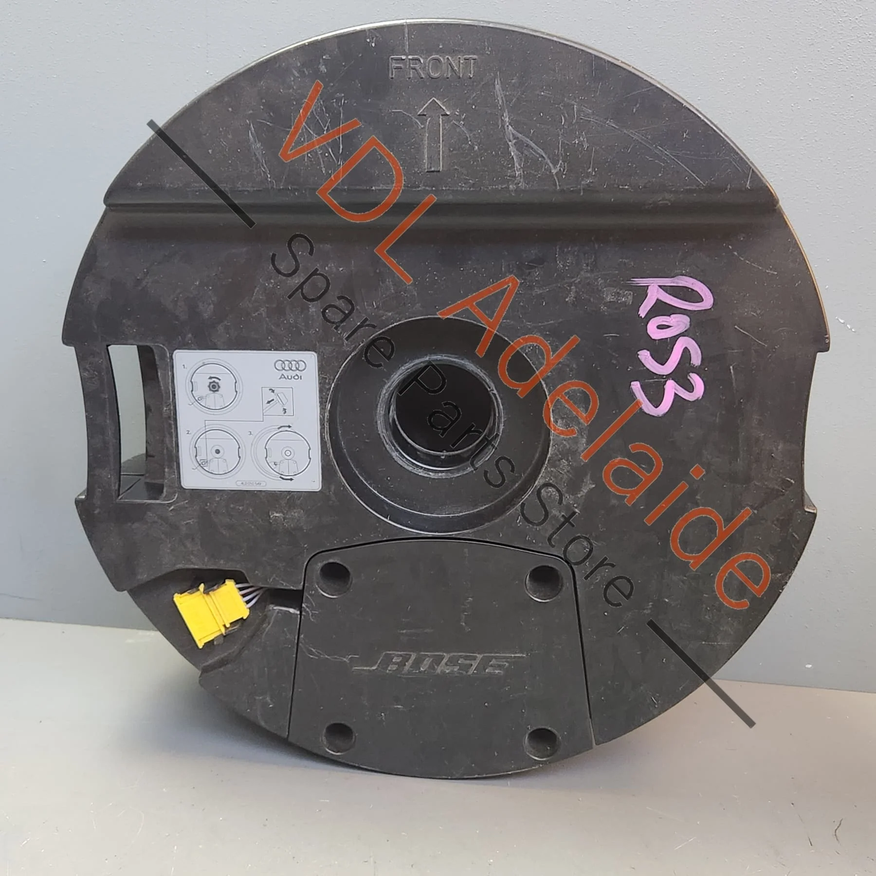 Audi Q7 BOSE Boot Spare Wheel Mounted Subwoofer Speaker 4L0035382B - Image 6