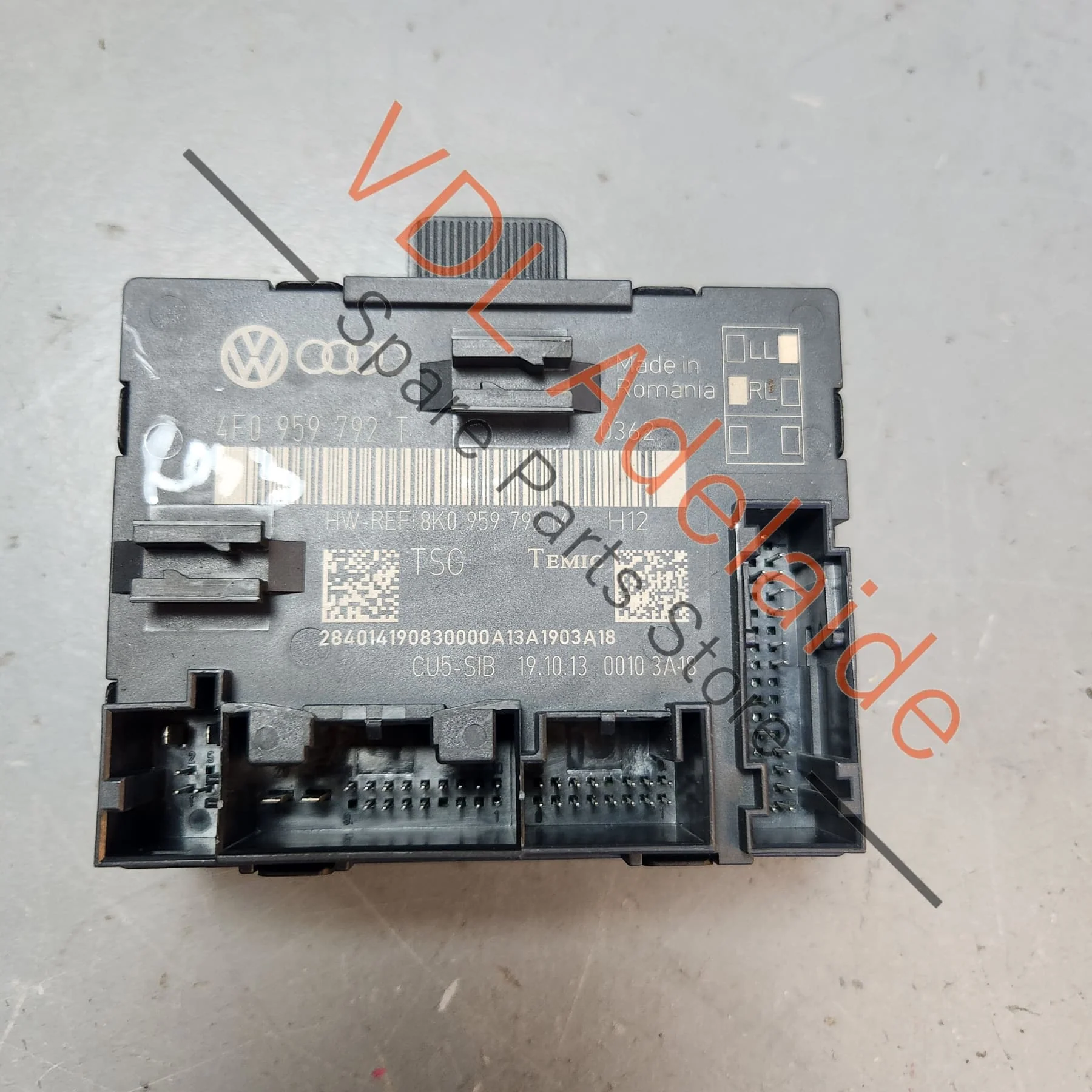 Audi Q7 4L Passenger Side Front Door Control Module 4F0959792T