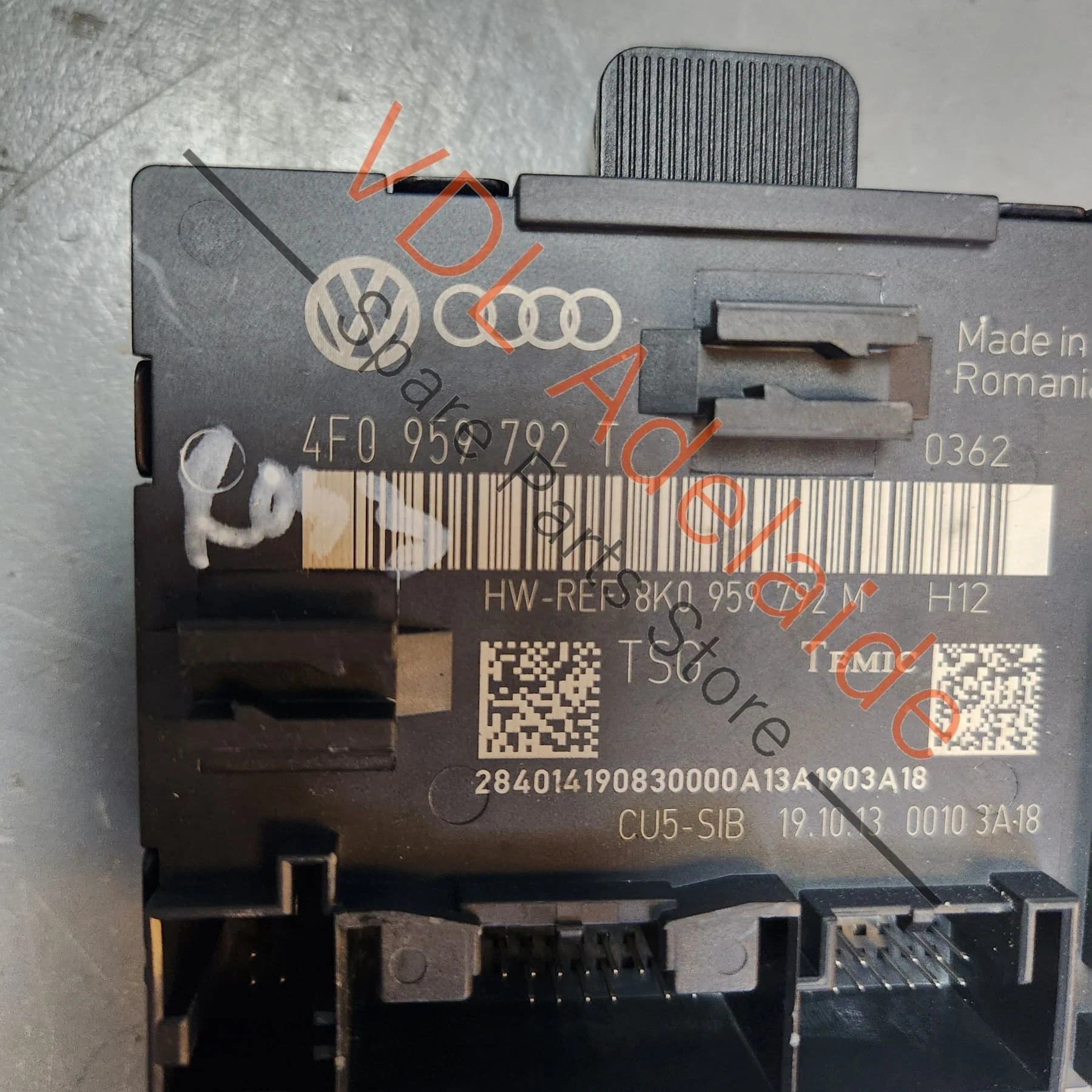 Audi Q7 4L Passenger Side Front Door Control Module 4F0959792T - Image 2