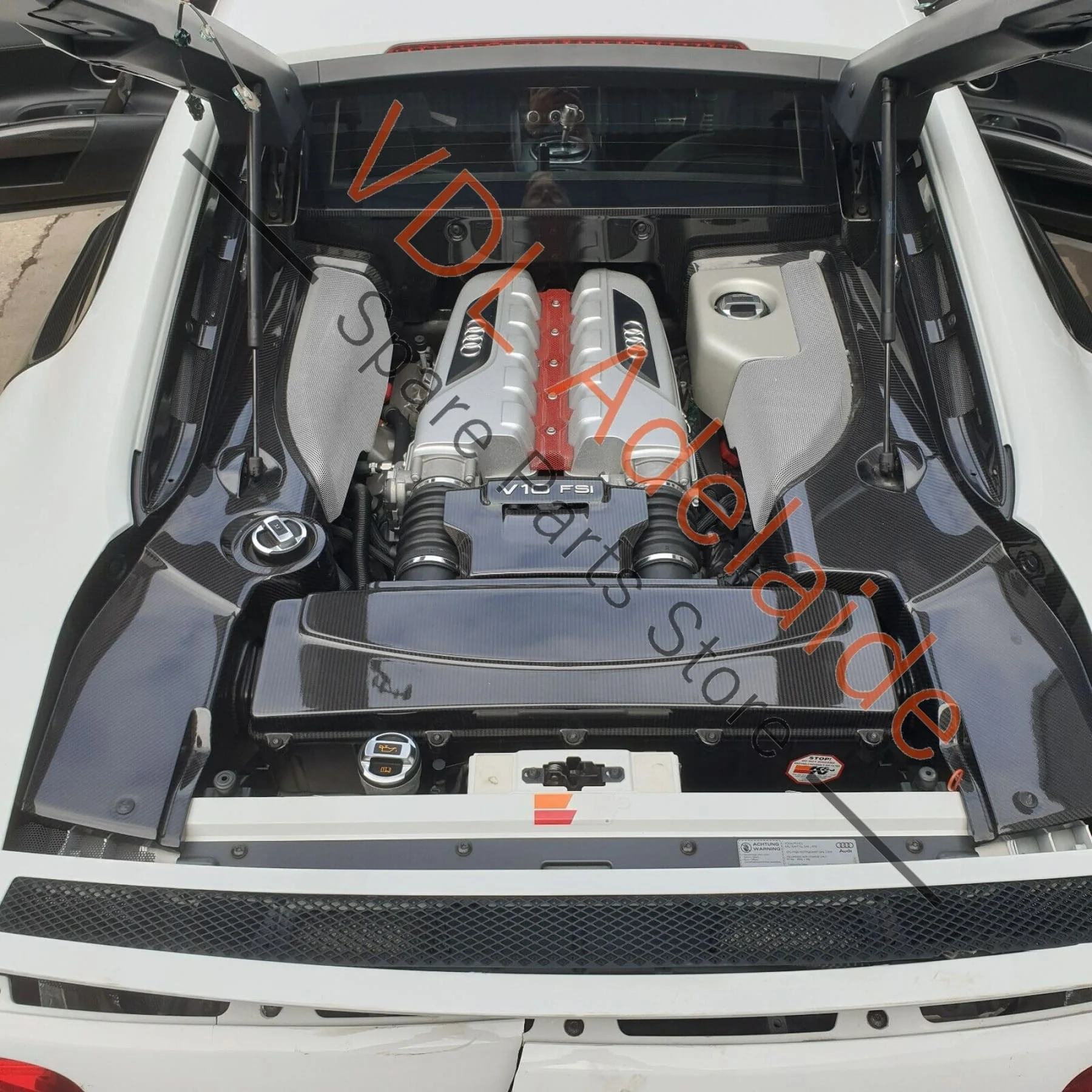 Audi R8 424 Upper Rear Carrier Cross Panel for Tailgate Latch 420814291D - Image 13