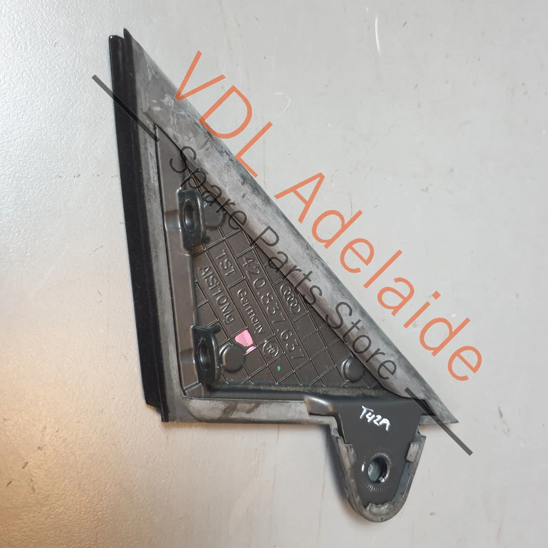 Audi R8 Left Front Upper Door Trim Corner Piece 420837633A - Image 2