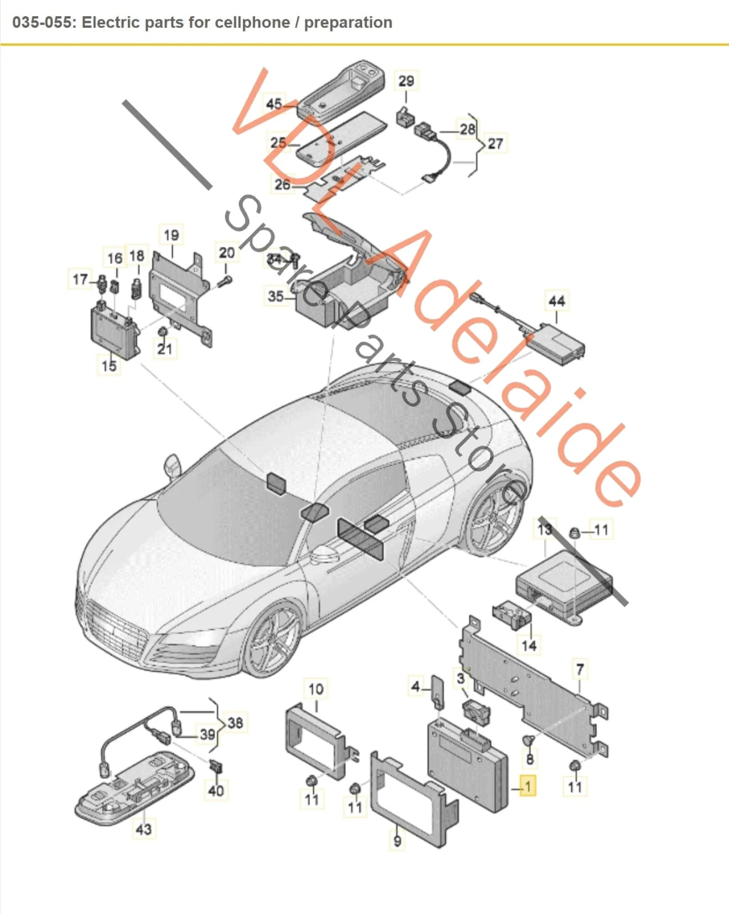 Audi R8 42 Bluetooth Interface Control Module 8P1862335A - Image 2