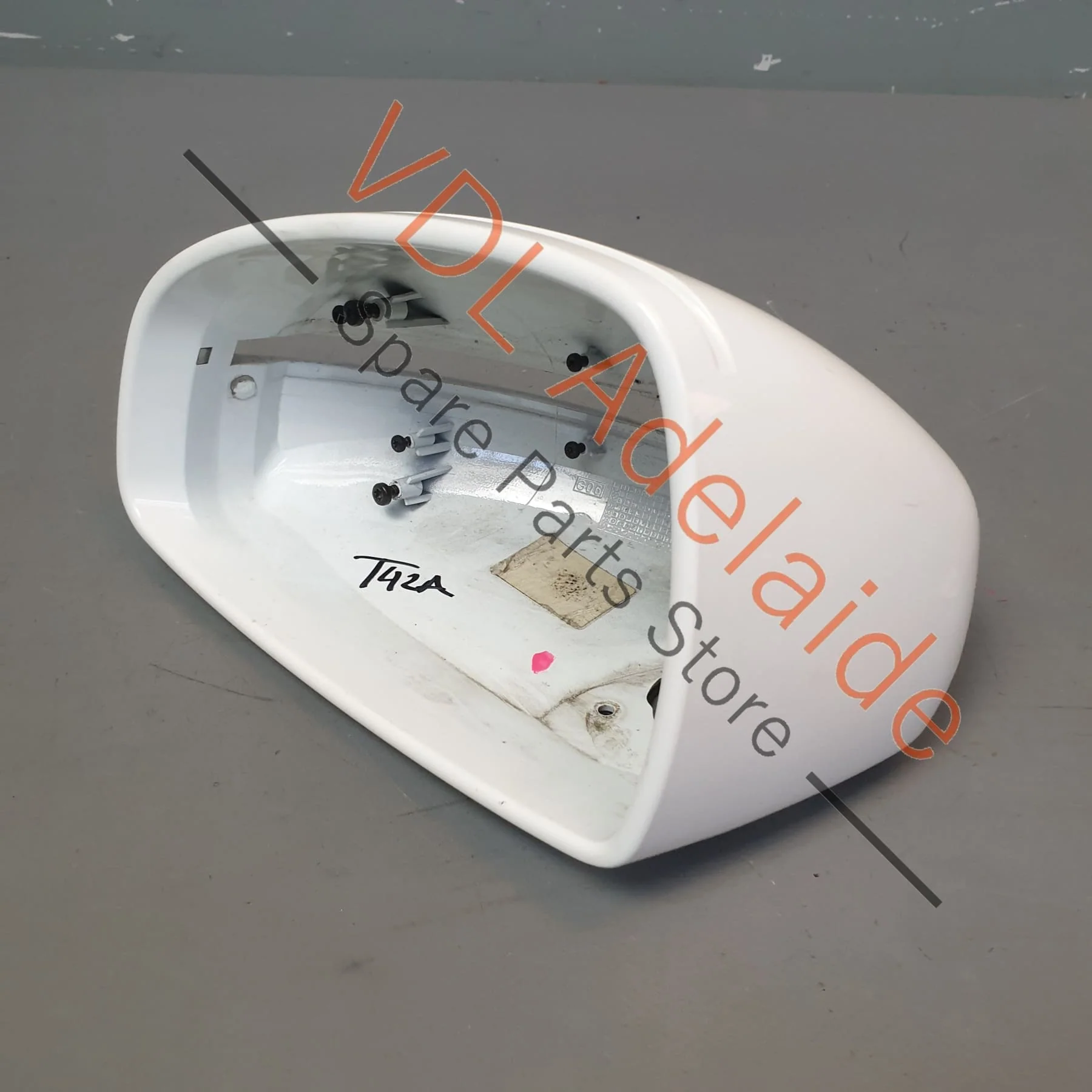 Genuine Audi R8 42 Left LHS Wing Exterior Mirror Cap Cover 8J0857501A Ibis White - Image 4