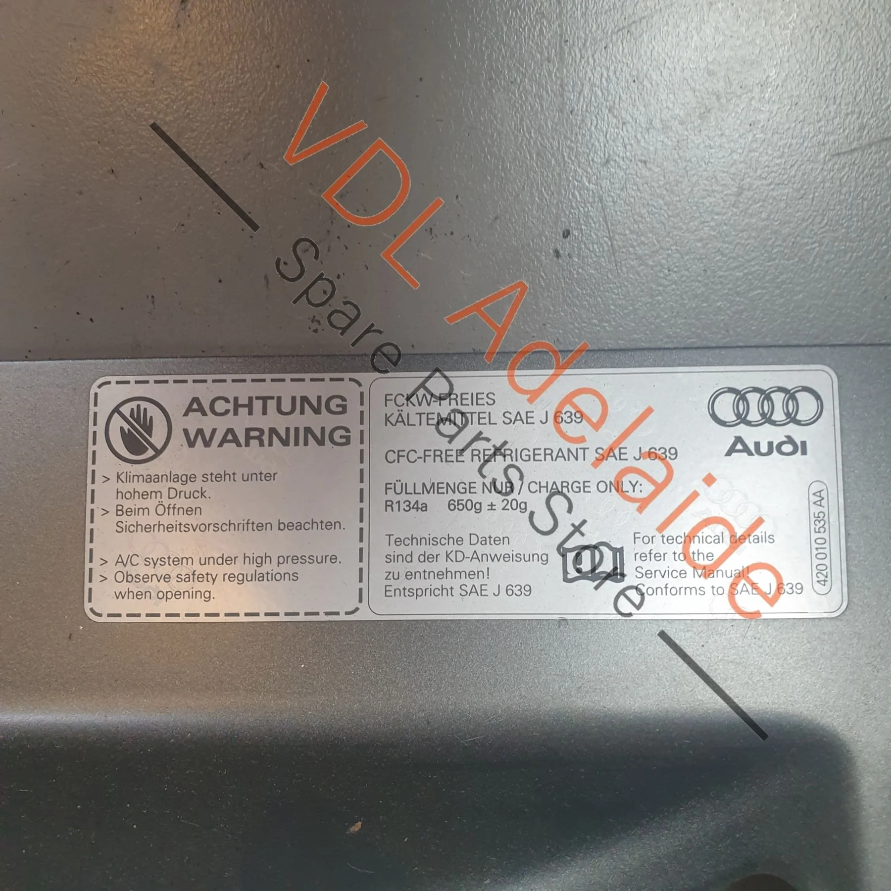 Audi R8 Type 424 Automatic Lift & Retractable Rear Spoiler Wing Mount Bracket 420827948B 420010535AA - Image 5