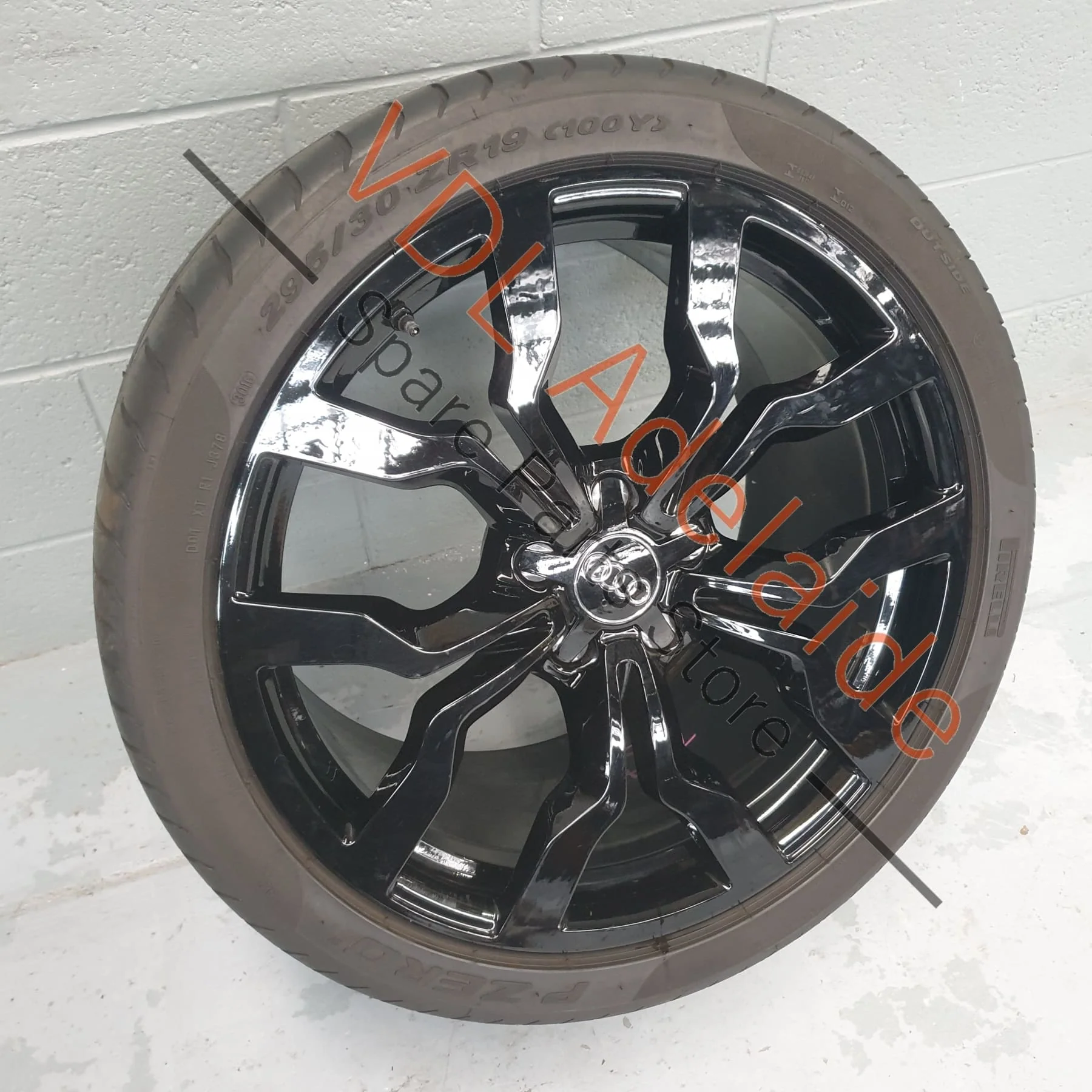 1x Audi R8 Genuine 19 x 8.5 Front Alloy Wheel 10 Spoke Y Design Gloss Black 420601025AK - Image 3
