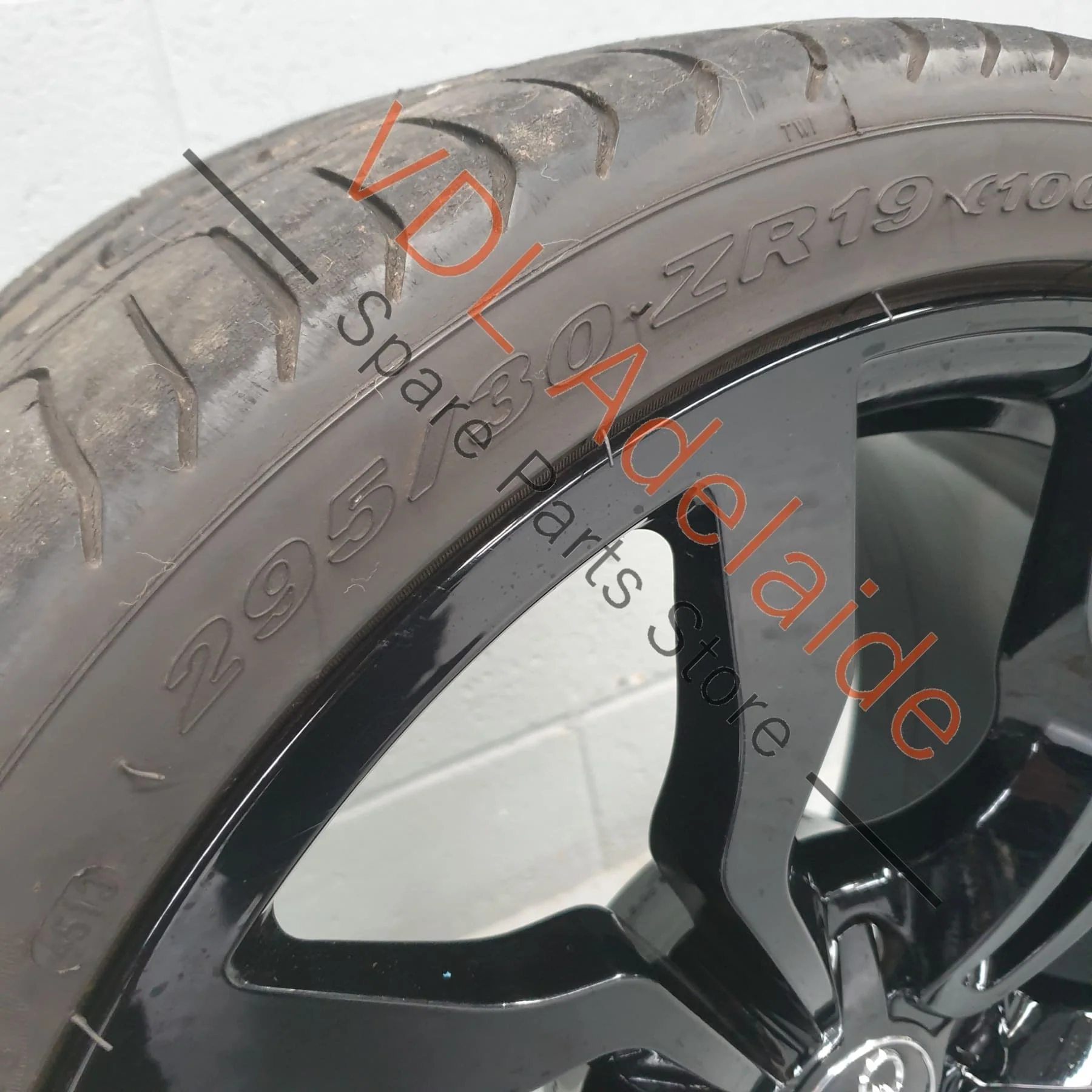 1x Audi R8 Genuine 19 x 11 Alloy Wheel 10 Spoke Y Design Gloss Black 420601025AL - Image 3