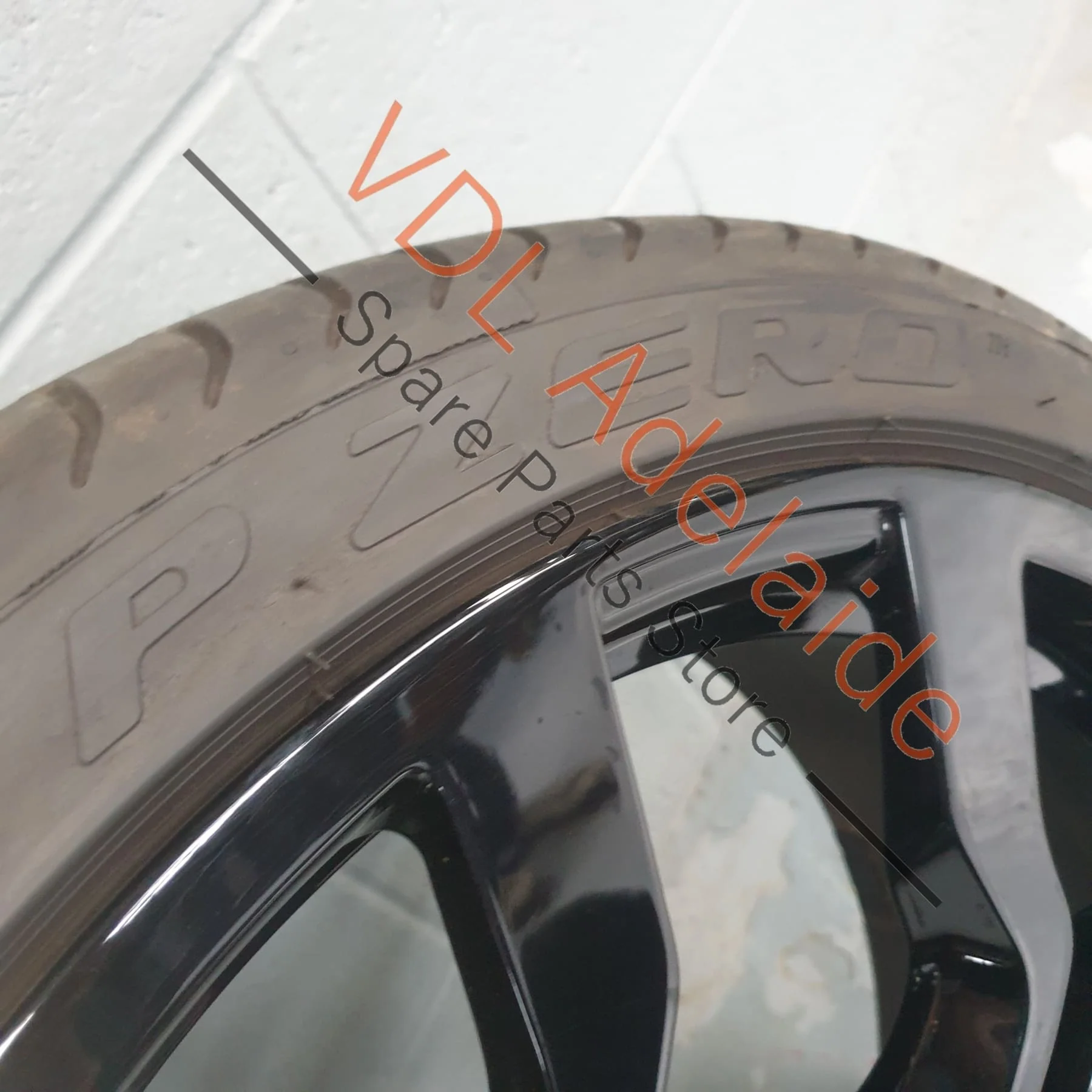 1x Audi R8 Genuine 19 x 11 Rear Alloy Wheel 10 Spoke Y Design Gloss Black 420601025AL - Image 6