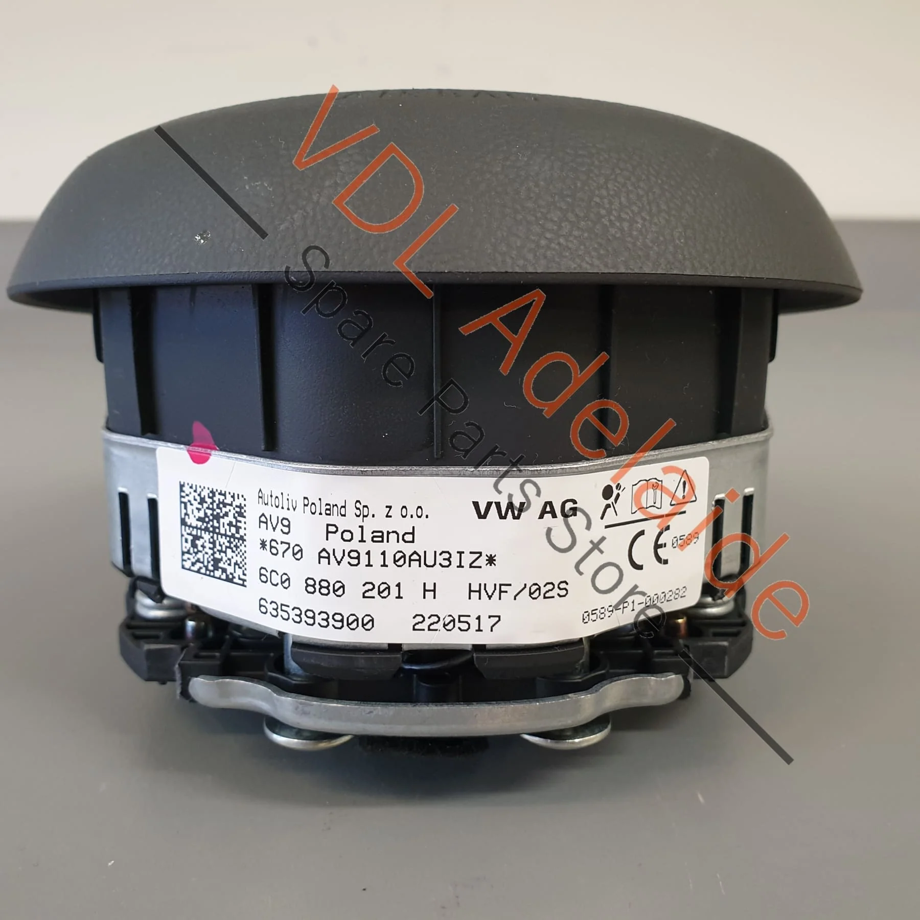 VW Polo GTi Mk5 6R Steering Wheel Airbag Air Bag 6C0880201H - Image 7